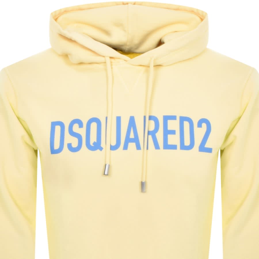 Image number 2 for DSQUARED2 Logo Pullover Hoodie Yellow