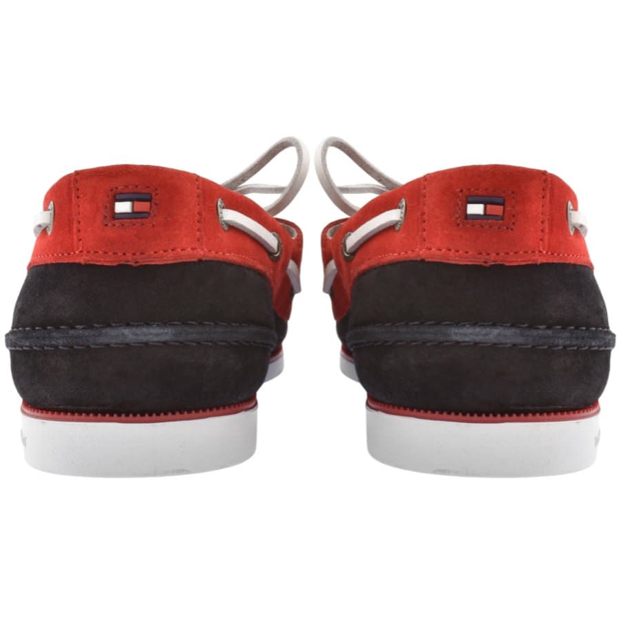 Image number 3 for Tommy Hilfiger Core Suede Boat Shoes Red