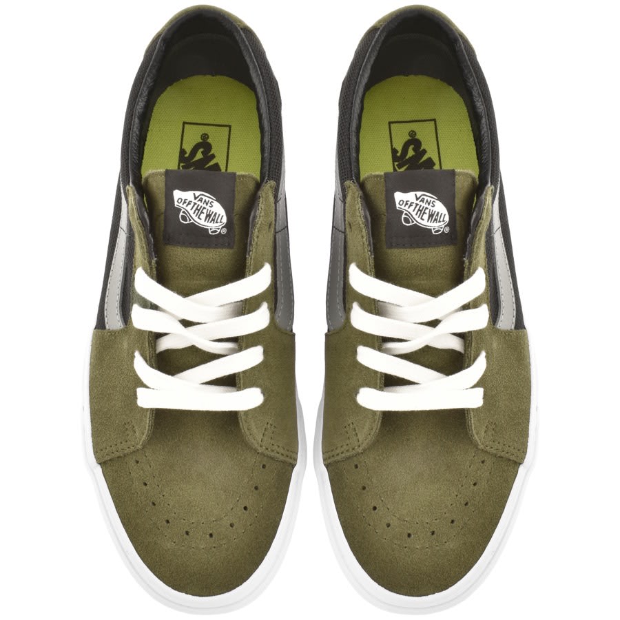 Image number 3 for Vans Sk8 Low Canvas Trainers Green
