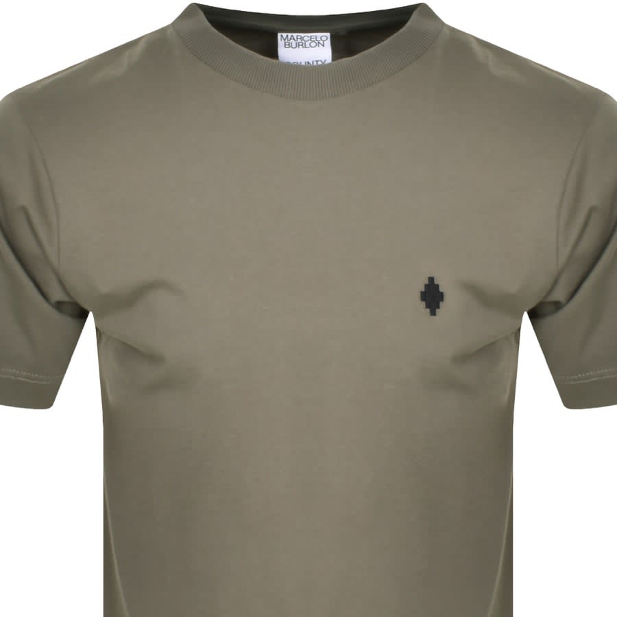 Image number 2 for Marcelo Burlon Cross T Shirt Green