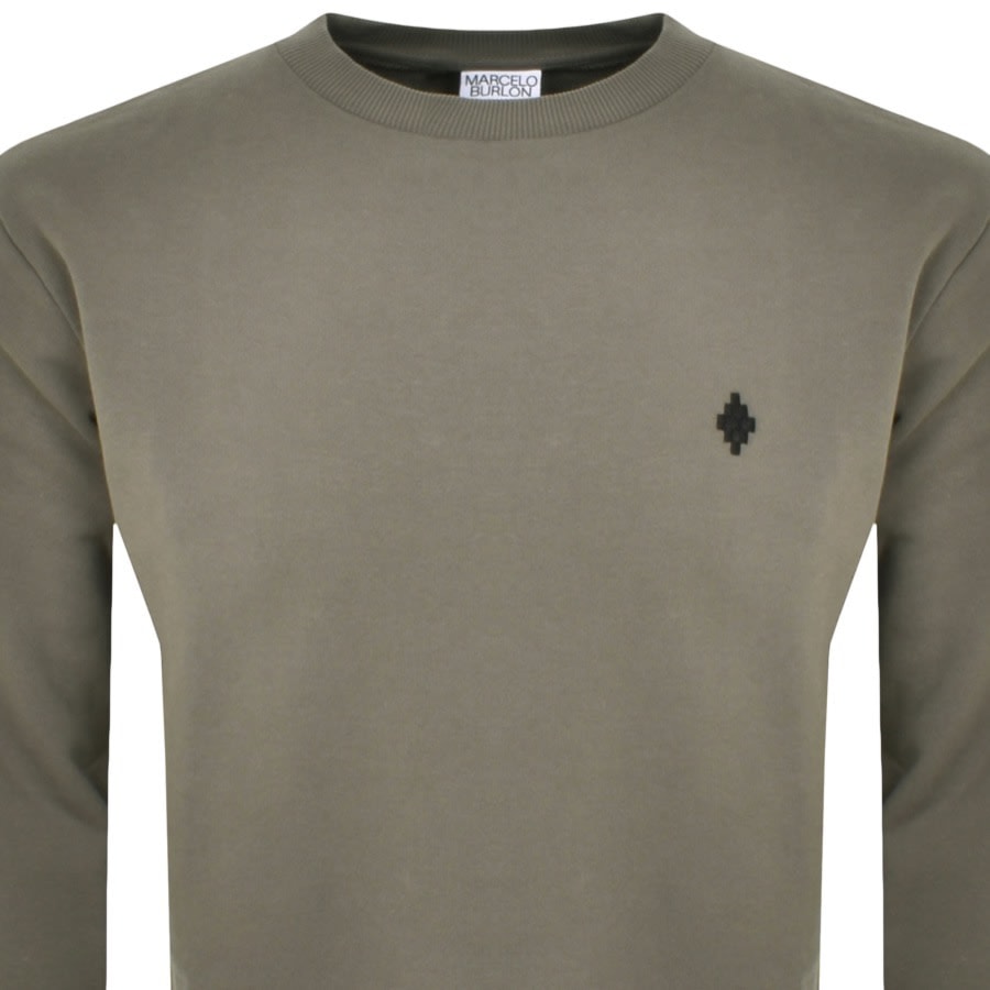 Image number 2 for Marcelo Burlon Cross Sweatshirt Green