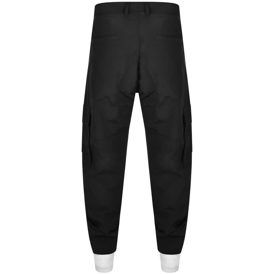 Image number 2 for Marcelo Burlon Cross Nylon Cargo Trousers Black
