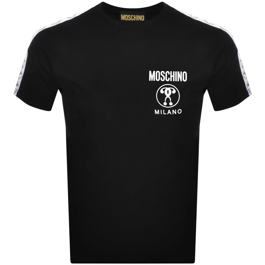 Image number 2 for Moschino Jaquard T Shirt Black