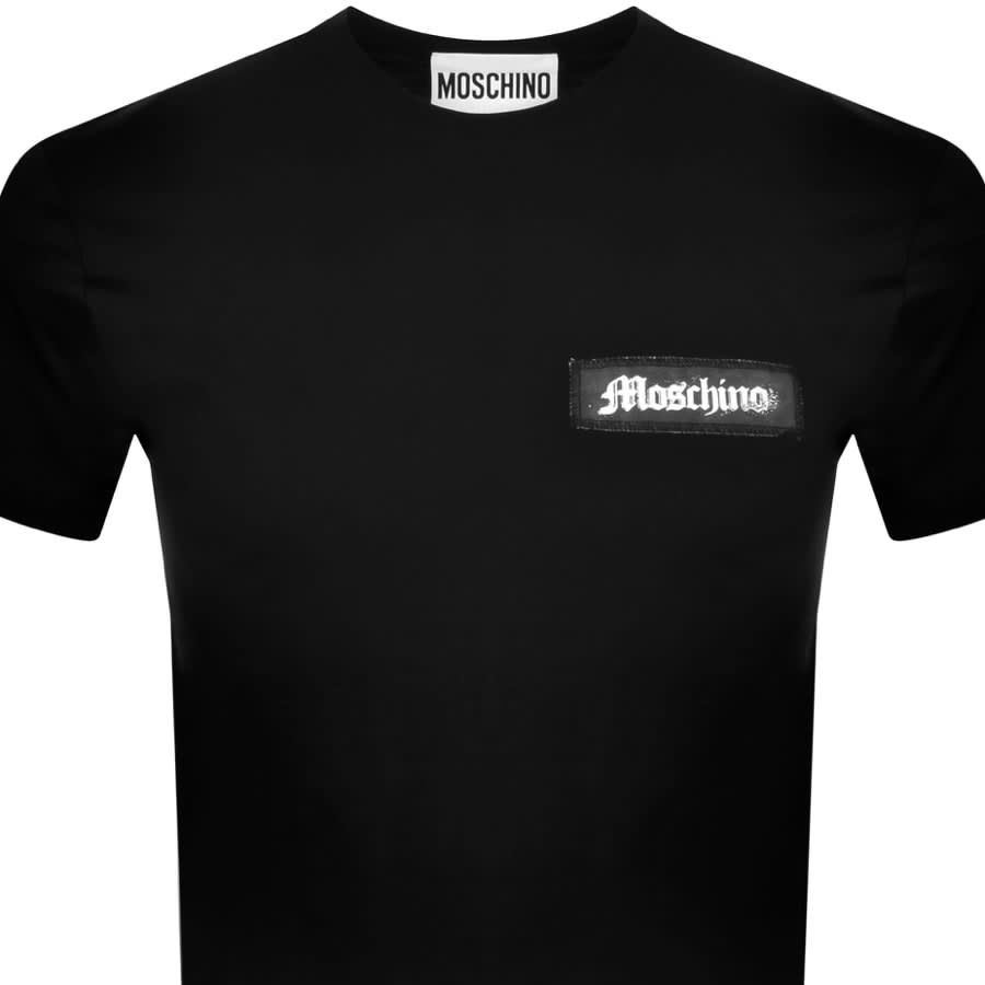 Image number 2 for Moschino Logo T Shirt Black