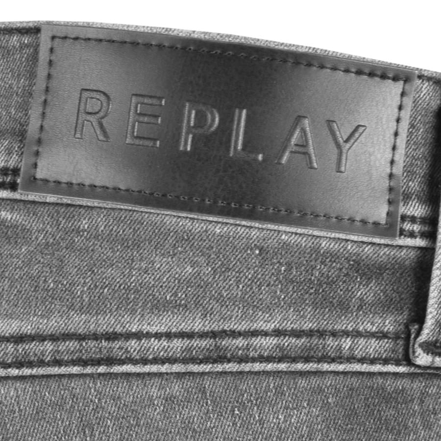 Image number 3 for Replay Anbass Slim Fit Mid Wash Jeans Grey