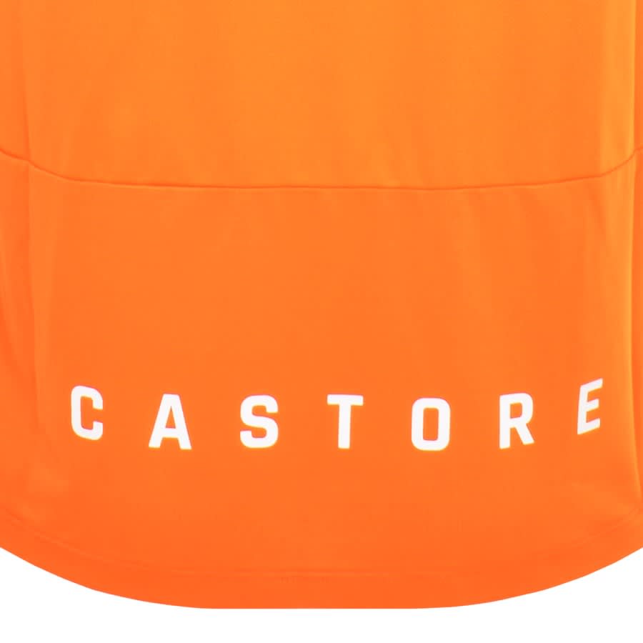 Image number 3 for Castore Mix Mesh Performance T Shirt Orange