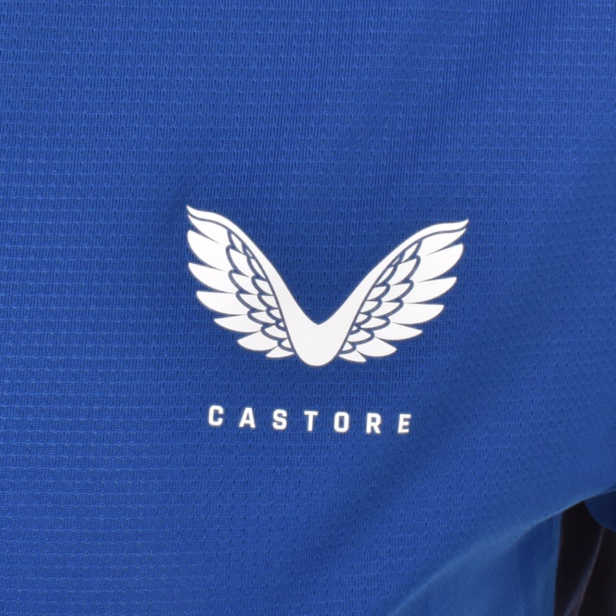 Image number 4 for Castore Mix Mesh Performance T Shirt Blue