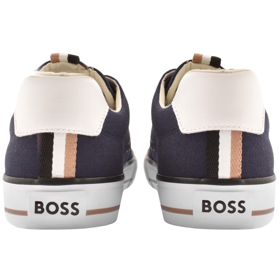 Image number 2 for BOSS Aiden Tenn Trainers Navy