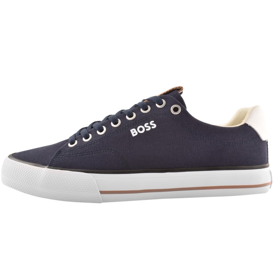 Image number 1 for BOSS Aiden Tenn Trainers Navy