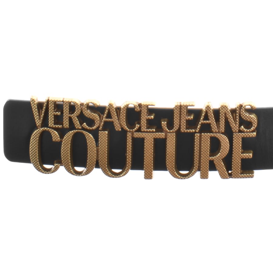 Image number 3 for Versace Jeans Couture Logo Cintura Belt Black