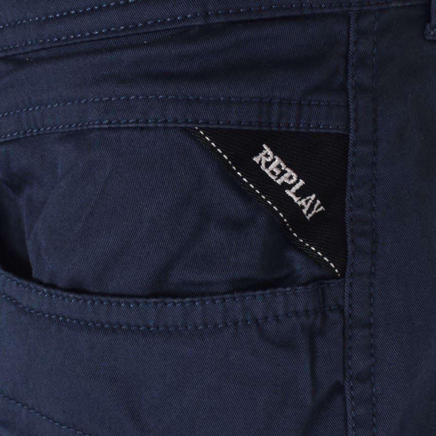 Image number 3 for Replay Joe Cargo Shorts Blue