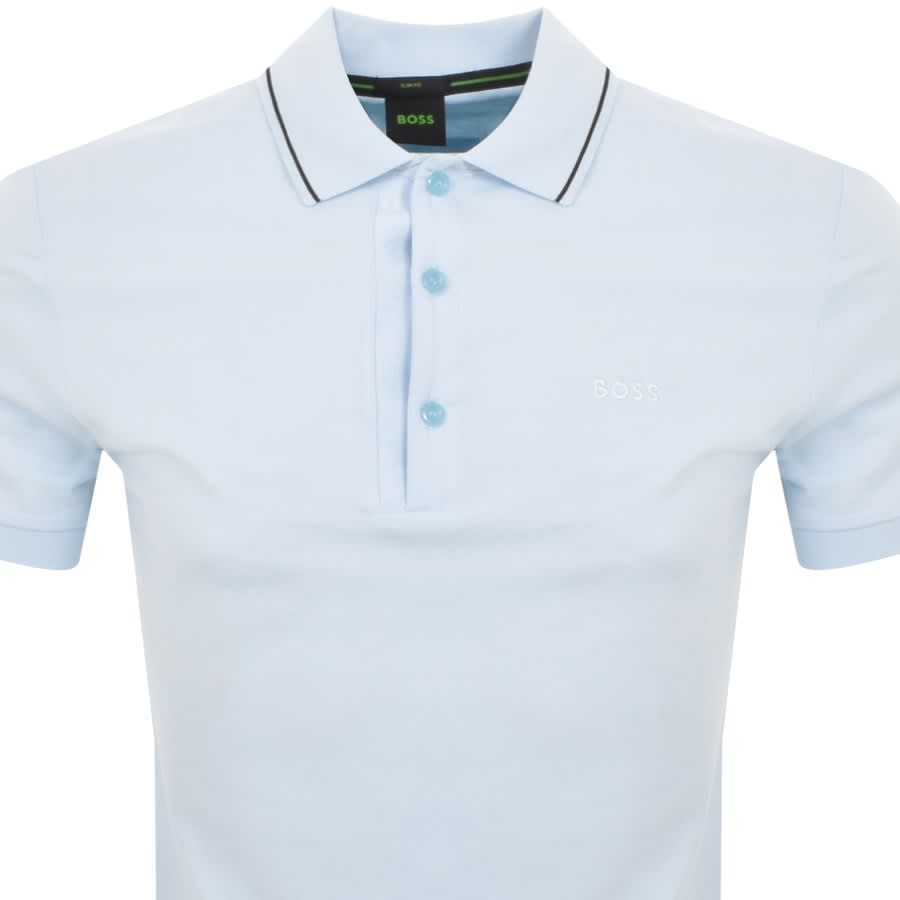 Image number 2 for BOSS Paule 4 Jersey Polo T Shirt Blue