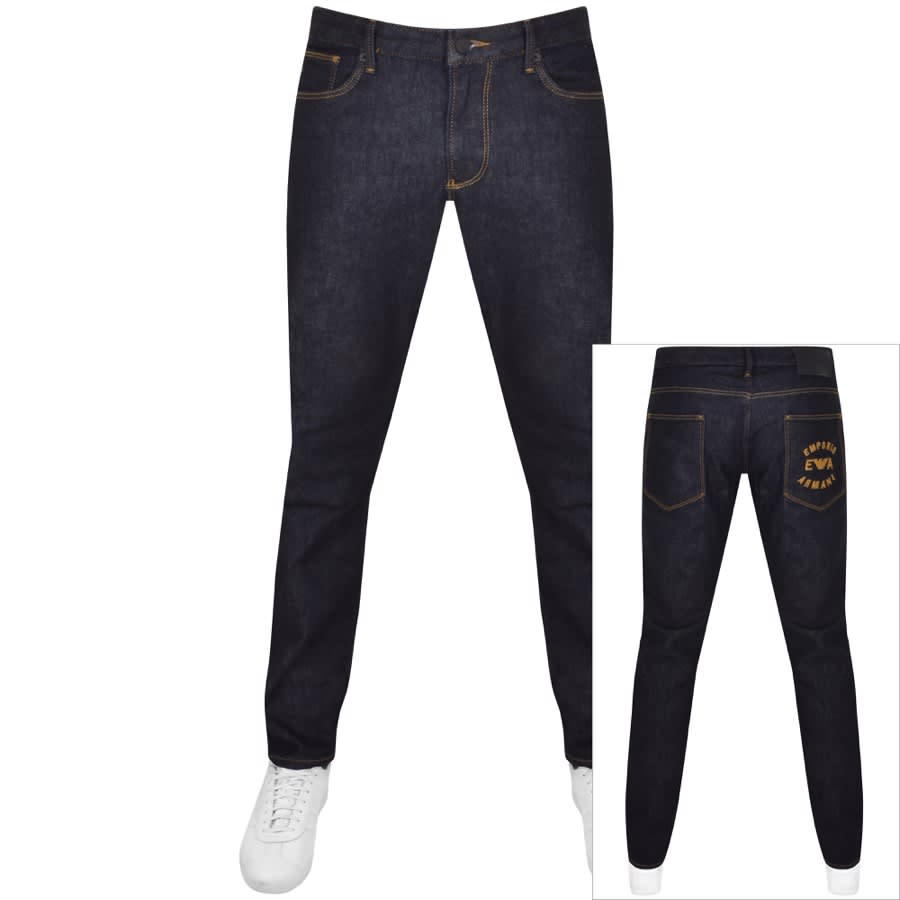 Image number 1 for Emporio Armani J06 Slim Jeans Blue