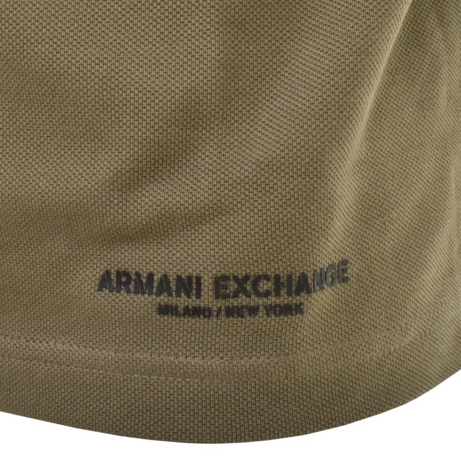 Image number 3 for Armani Exchange Short Sleeved Polo T Shirt Black