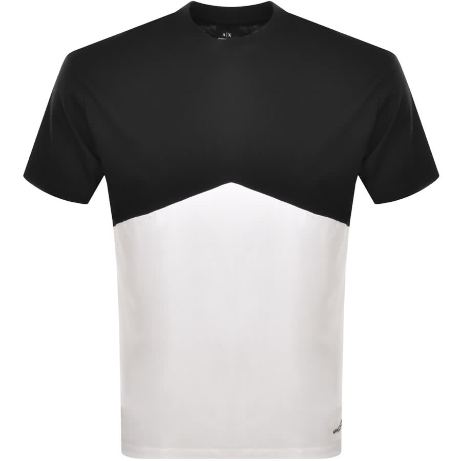 Image number 1 for Armani Exchange Crew Neck Logo T Shirt Black
