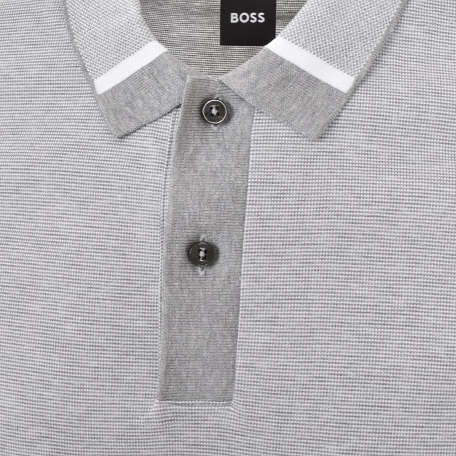 Image number 3 for BOSS Parlay 192 Polo T Shirt Grey