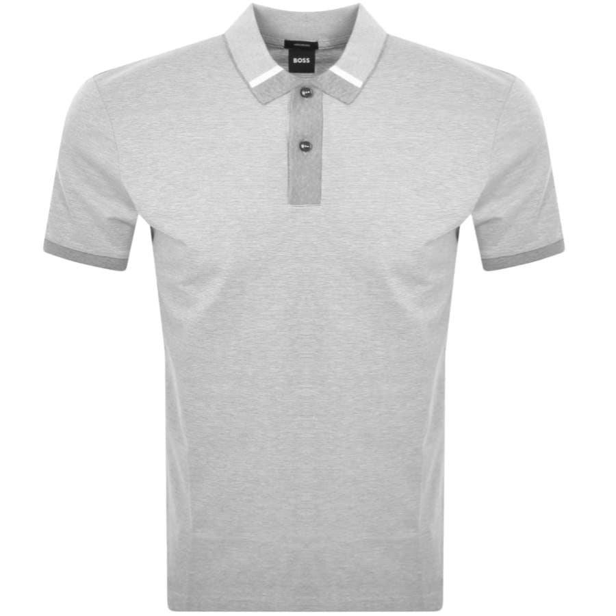 Image number 1 for BOSS Parlay 192 Polo T Shirt Grey
