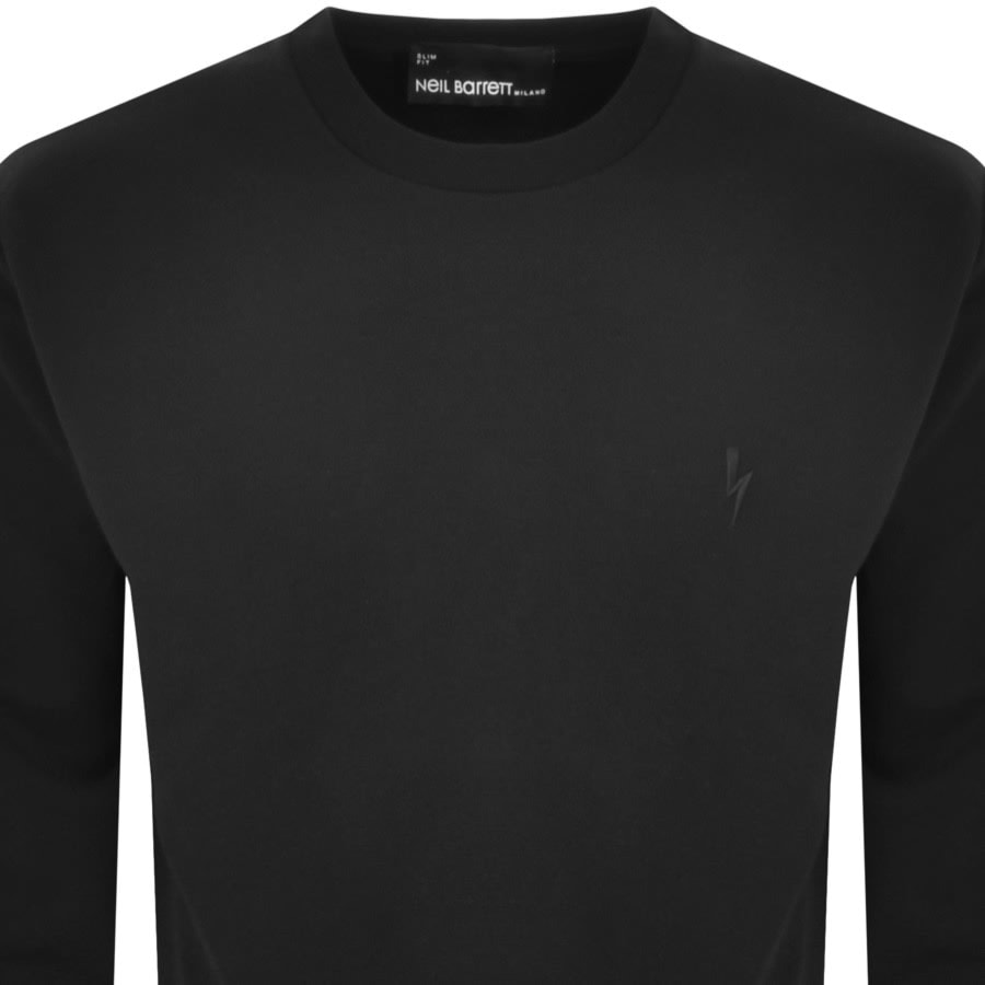 Image number 2 for Neil Barrett Slim Basic Bolt Sweatshirt Black