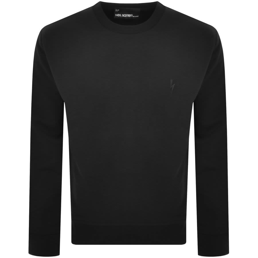 Image number 1 for Neil Barrett Slim Basic Bolt Sweatshirt Black