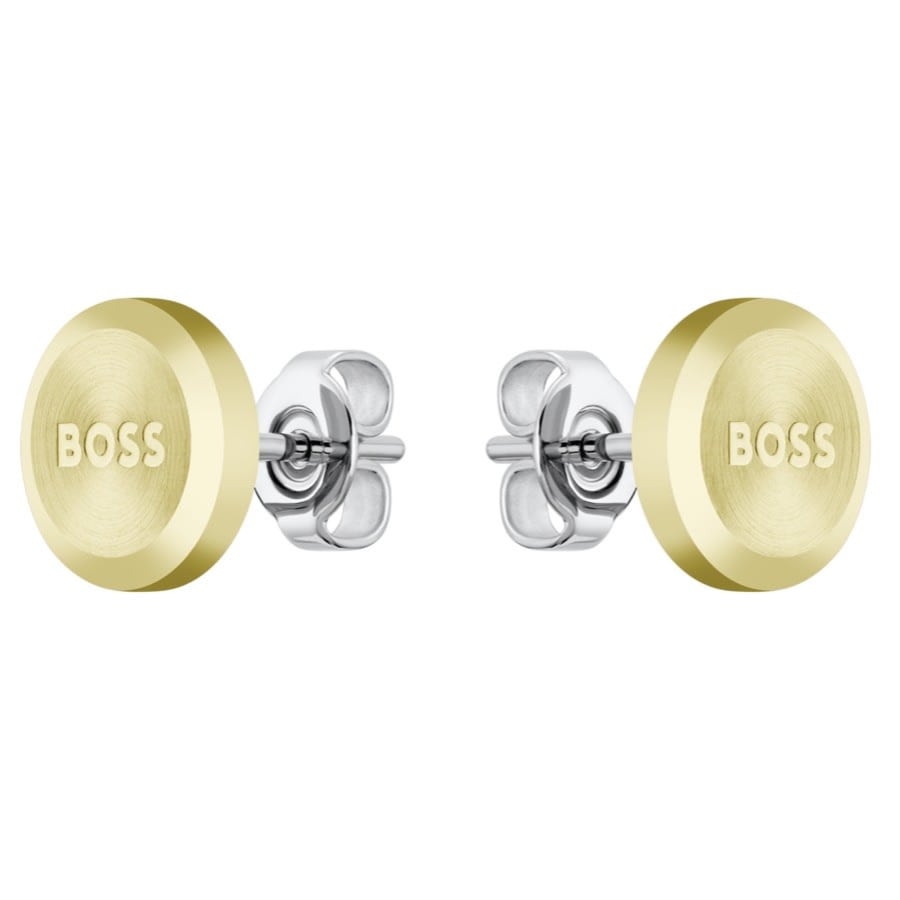 Image number 1 for BOSS Yann Stud Earrings Gold