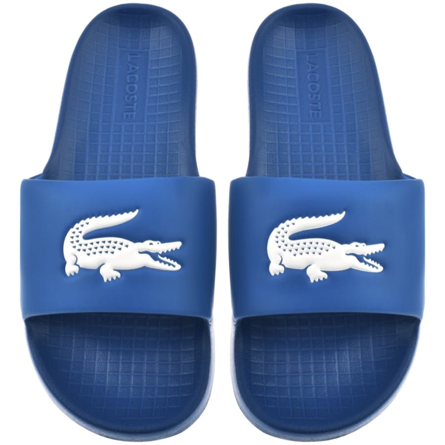 Blue lacoste new arrivals sliders