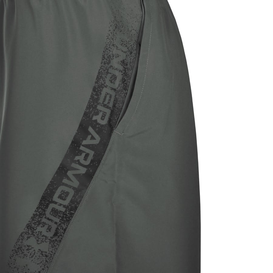 Image number 3 for Under Armour Woven Graphic Shorts Grey