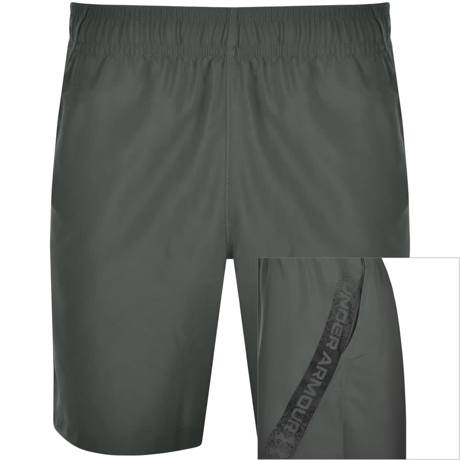 Image number 1 for Under Armour Woven Graphic Shorts Grey
