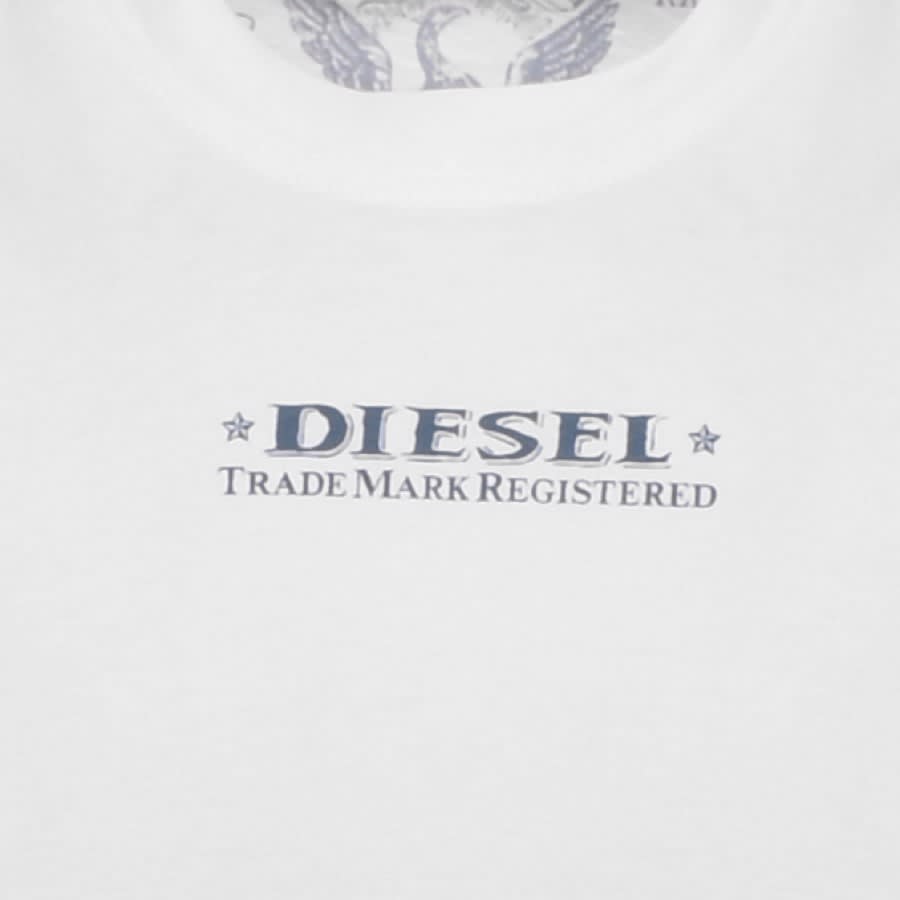 Image number 4 for Diesel T Just L4 T Shirt White