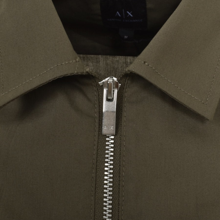 Image number 3 for Armani Exchange Long Sleeve Shirt Khaki