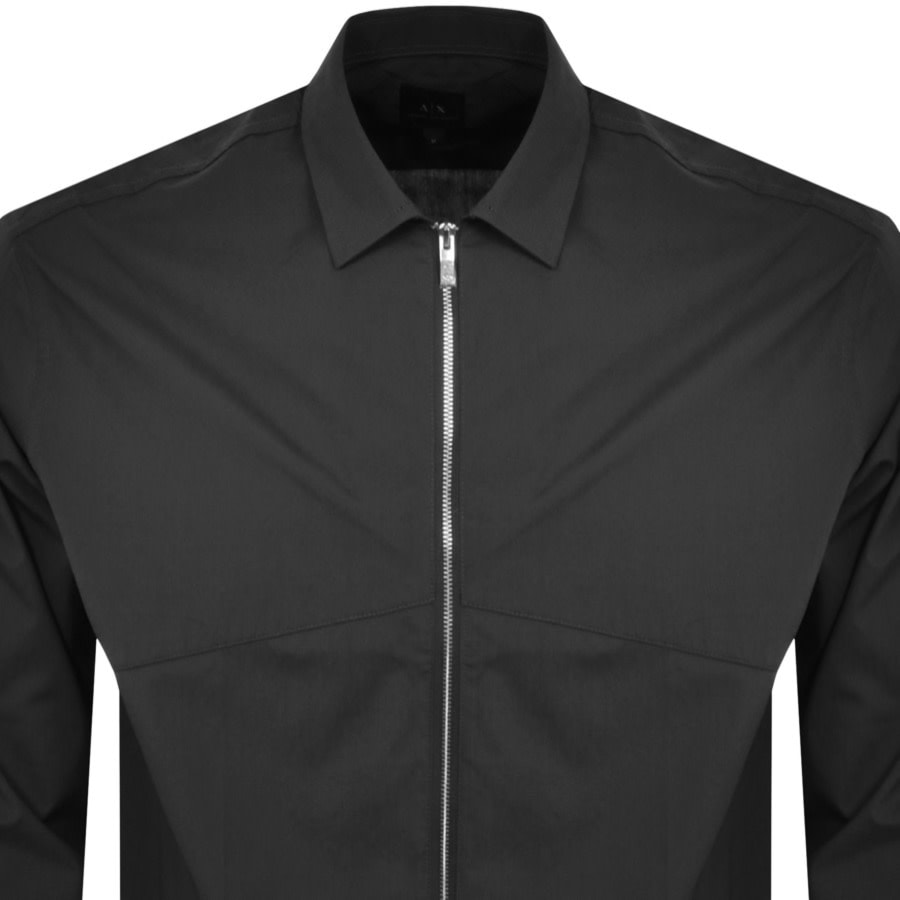 Image number 2 for Armani Exchange Long Sleeve Shirt Black