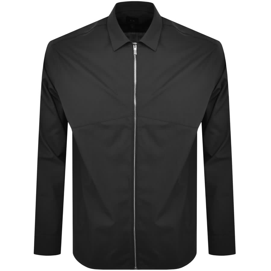 Image number 1 for Armani Exchange Long Sleeve Shirt Black