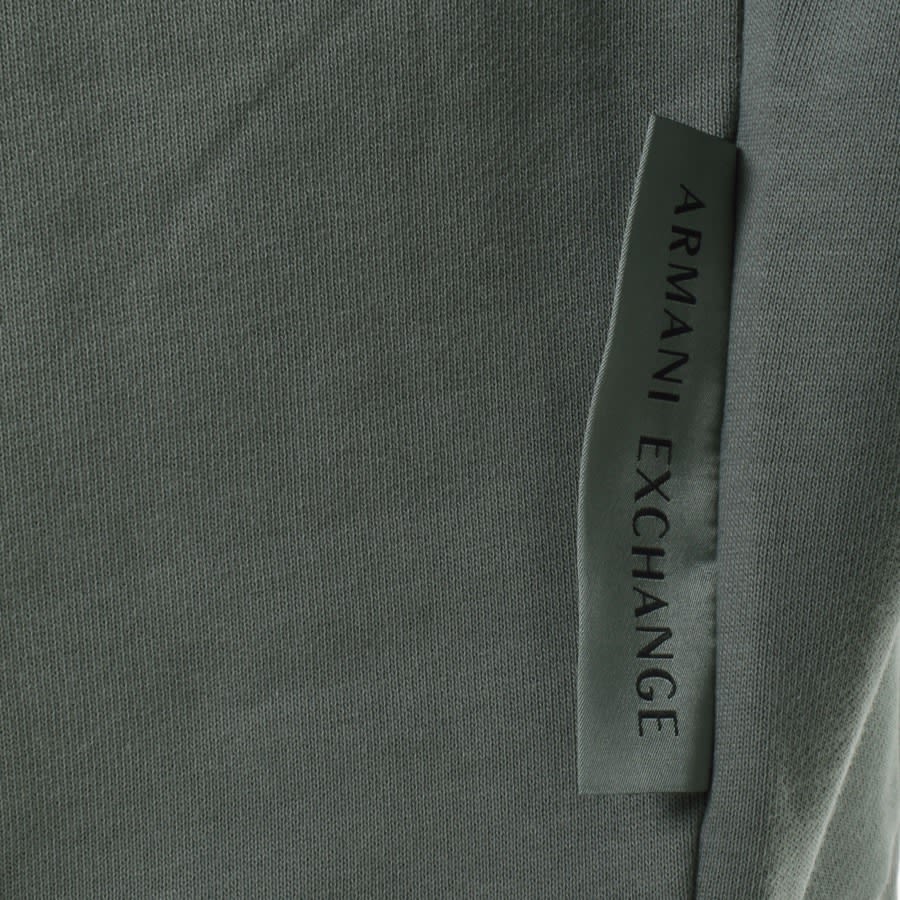 Image number 3 for Armani Exchange Crew Neck Logo Sweatshirt Green