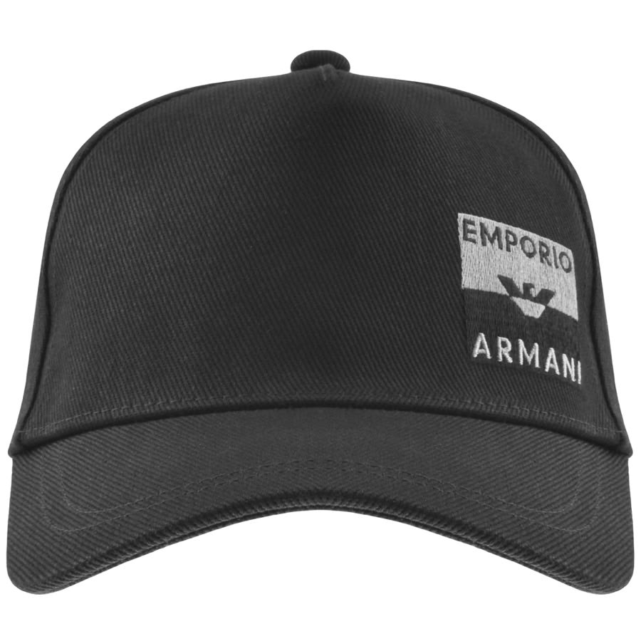 Image number 1 for Emporio Armani Baseball Logo Cap Black