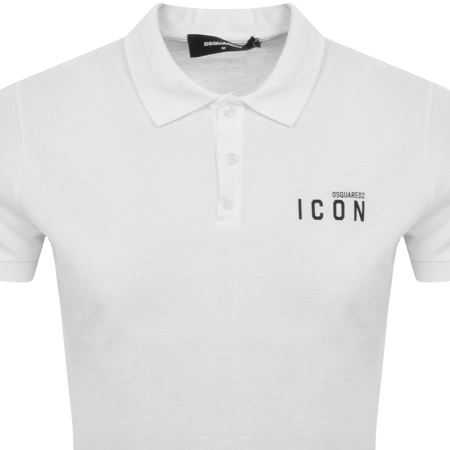 Image number 2 for DSQUARED2 Logo Polo T Shirt White