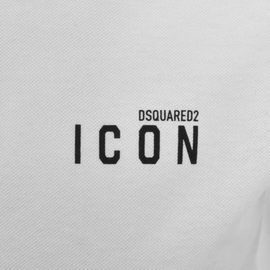 Image number 3 for DSQUARED2 Logo Polo T Shirt White
