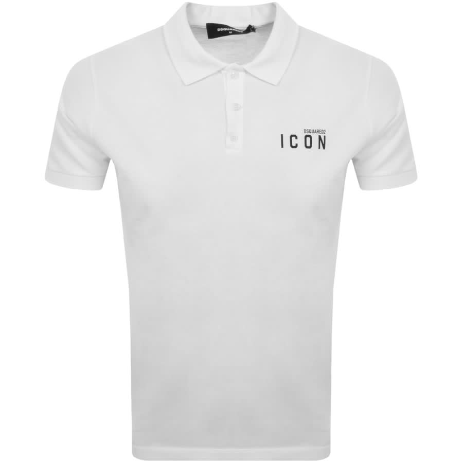 Image number 1 for DSQUARED2 Logo Polo T Shirt White