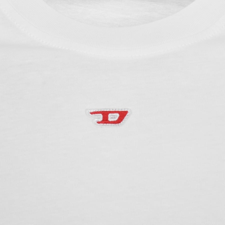 Image number 3 for Diesel T Diegor Logo T Shirt White