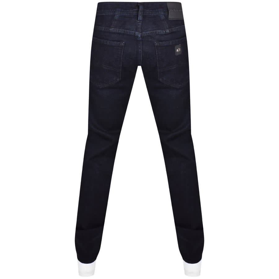 Image number 2 for Armani Exchange J16 Straight Fit Jeans Navy