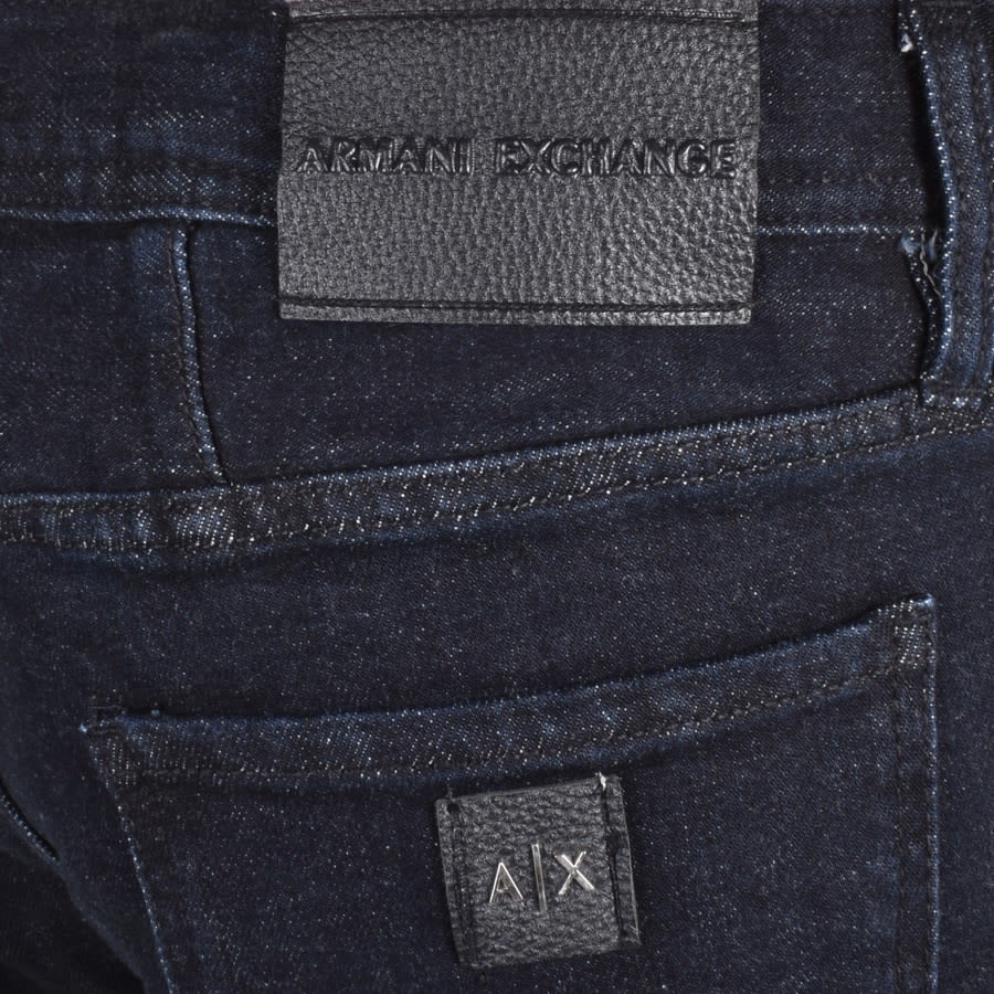Image number 3 for Armani Exchange J16 Straight Fit Jeans Navy