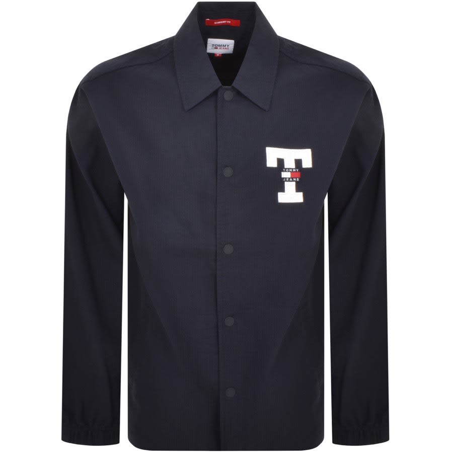 Image number 1 for Tommy Jeans Techincal Overshirt Navy