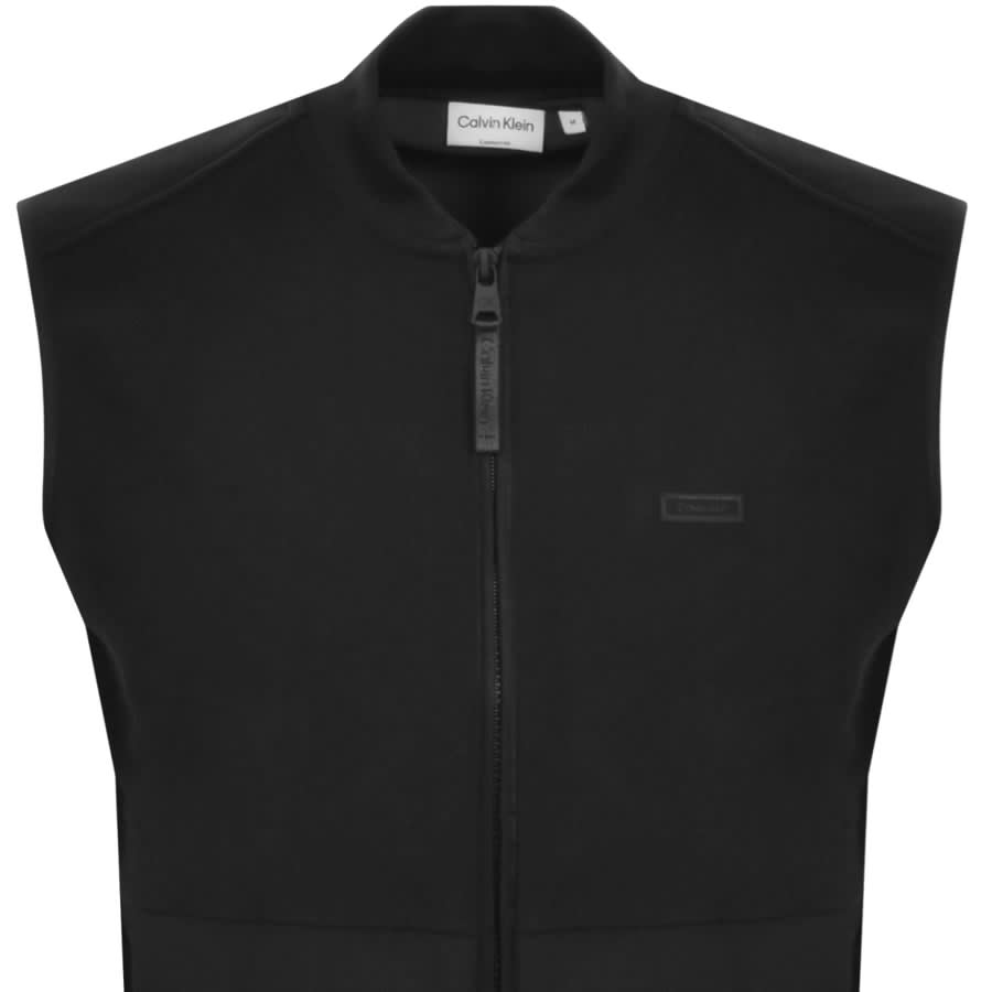 Image number 2 for Calvin Klein Bonded Fleece Gilet Black
