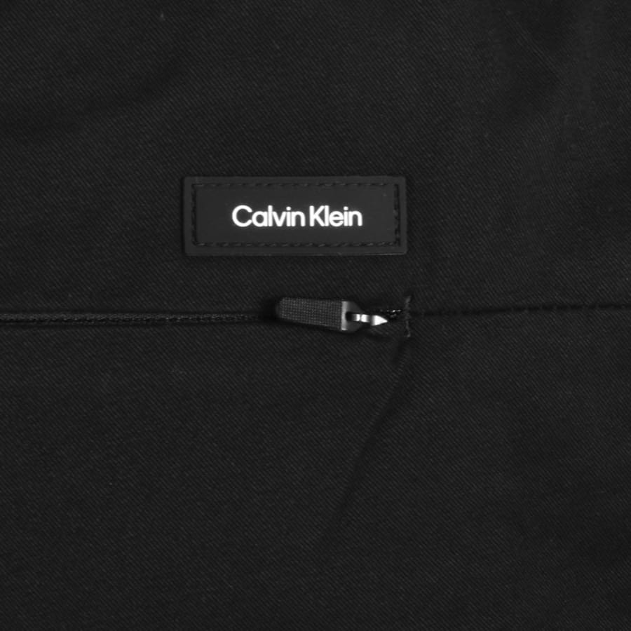 Image number 3 for Calvin Klein Modern Twill Tapered Trousers Black