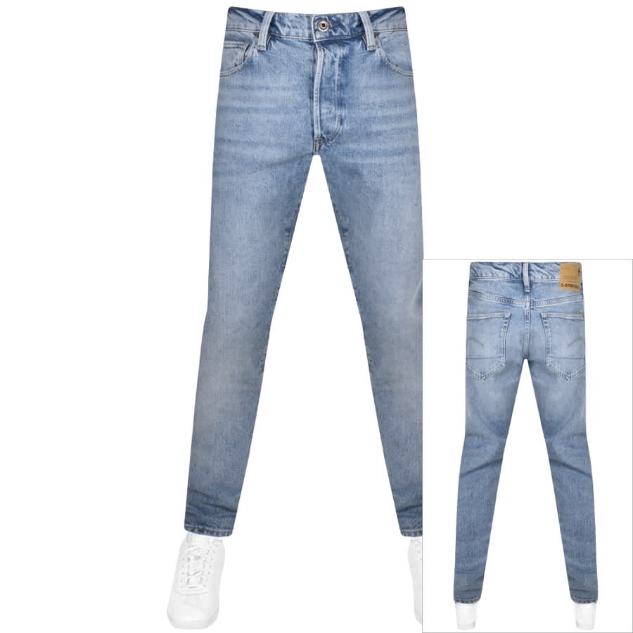 Image number 1 for G Star Raw 3301 Slim Fit Jeans Blue