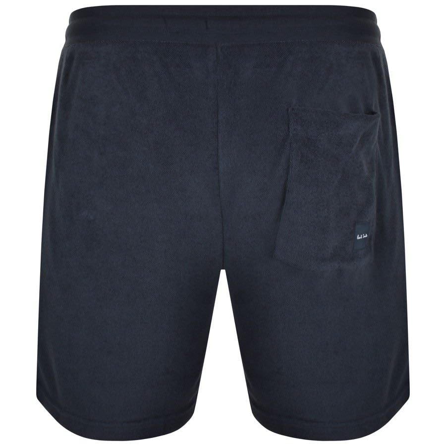 Image number 2 for Paul Smith Towel Stripe Jersey Shorts Navy