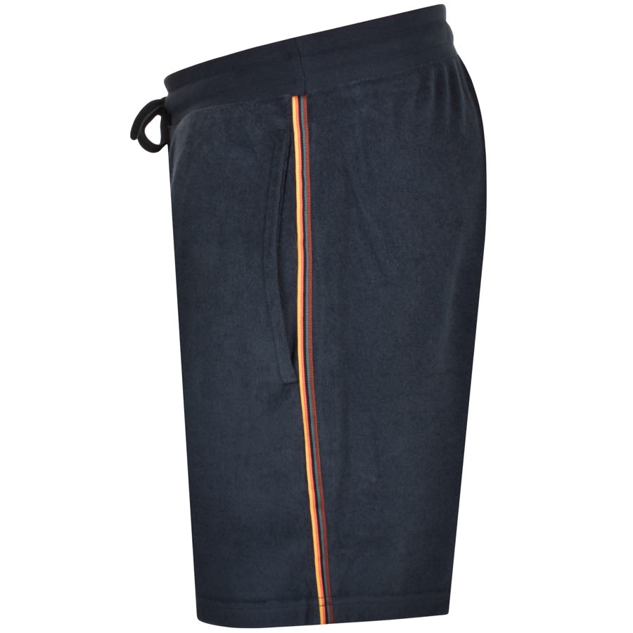 Image number 3 for Paul Smith Towel Stripe Jersey Shorts Navy