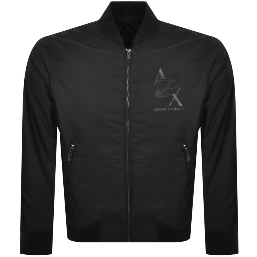 Armani Exchange Bomber Jacket Black Mainline Menswear