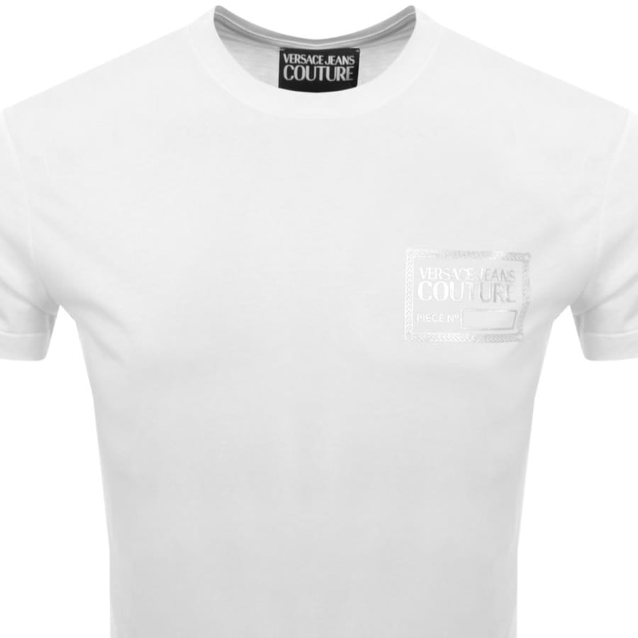 Image number 2 for Versace Jeans Couture Tick Foil T Shirt White