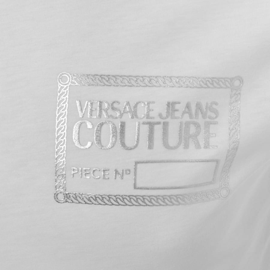 Image number 3 for Versace Jeans Couture Tick Foil T Shirt White