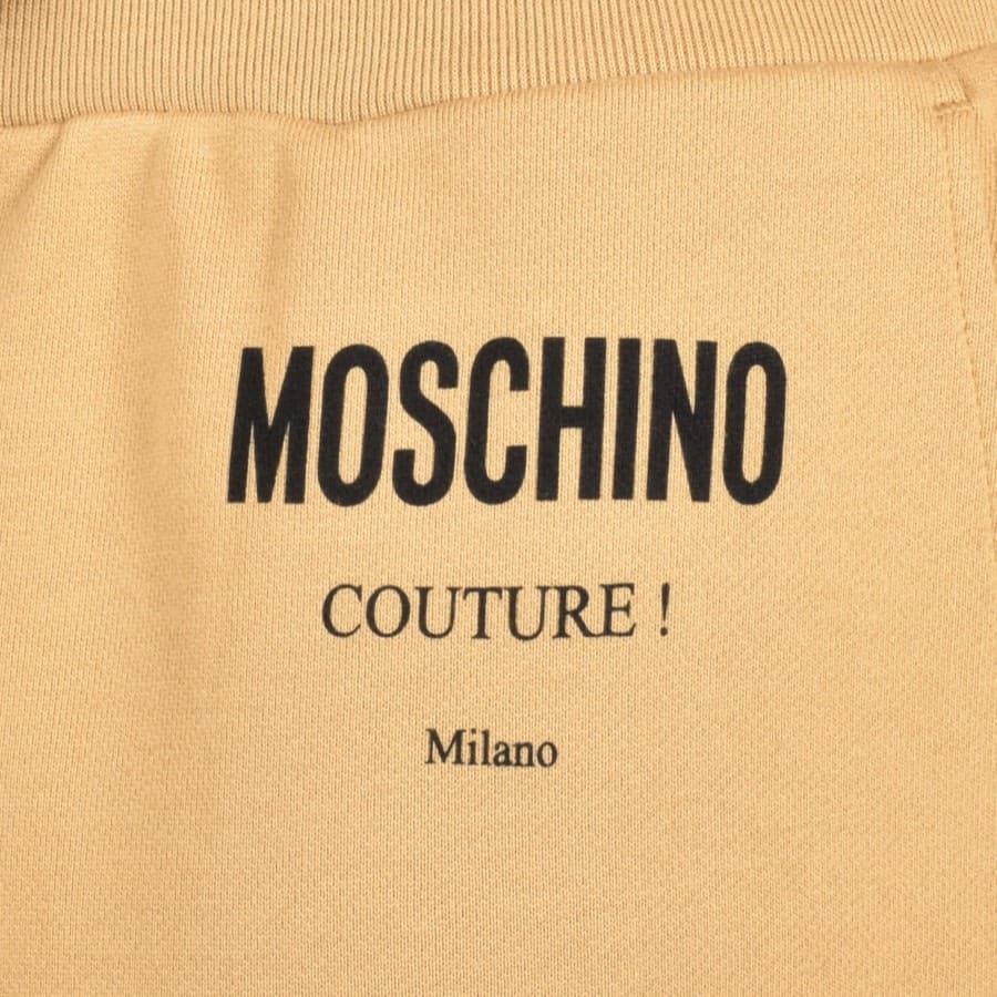 Image number 3 for Moschino Jersey Shorts Beige