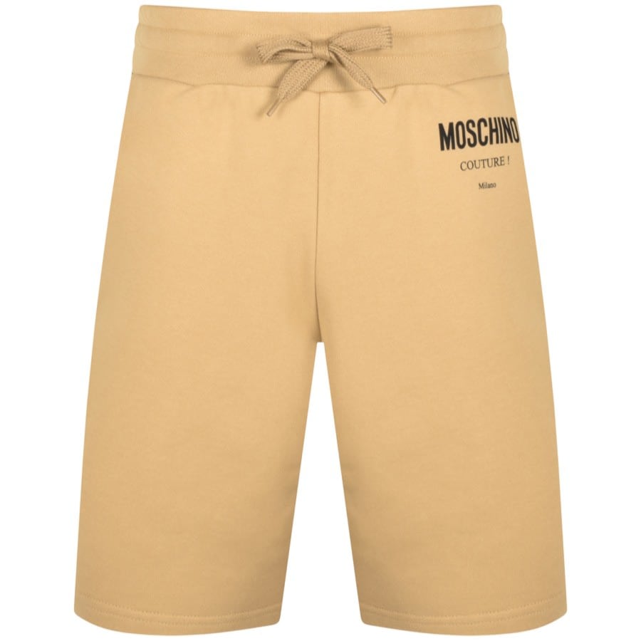 Image number 1 for Moschino Jersey Shorts Beige